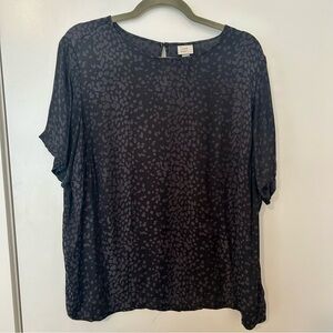 A New Day black satin blouse - XXL